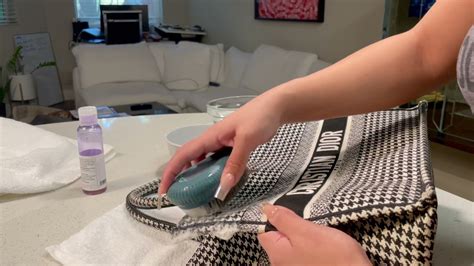 how to clean dior canvas bag|dior canvas cleaning.